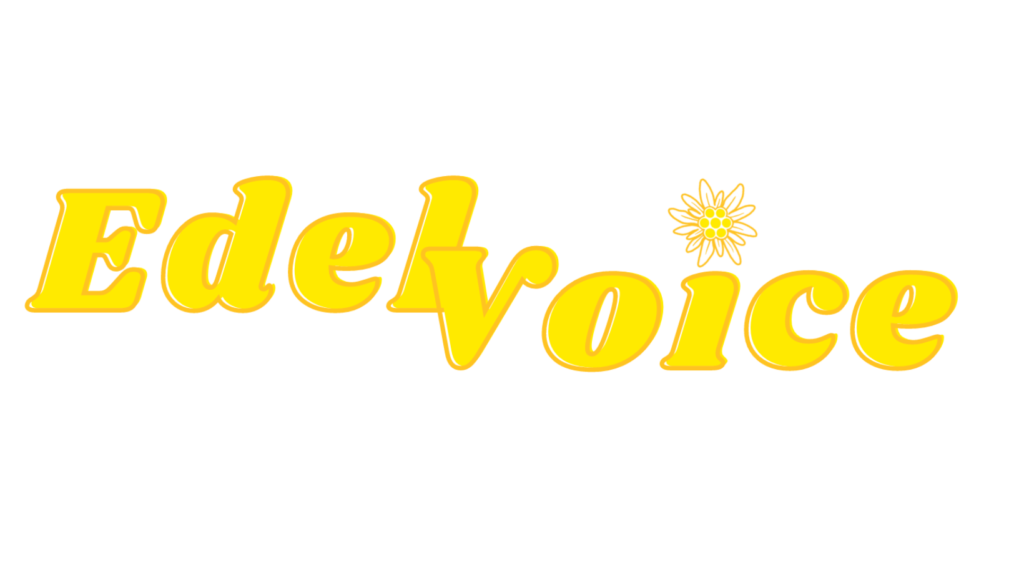 Edel Voice logo with flower